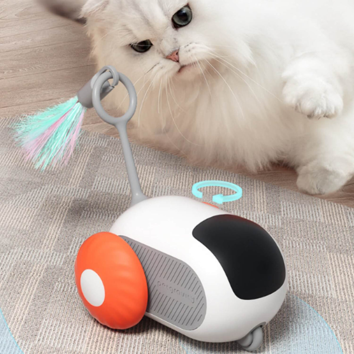 Interactief speeltje | Zelfrijdende auto voor katten en honden