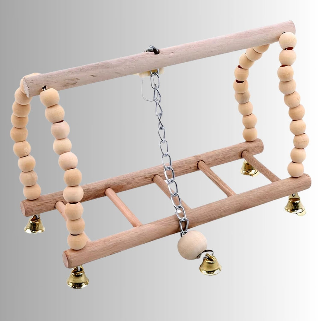 Houten Vogel Schommel 18x7,5cm | Leuke Hangbrug, Trap & Schommel