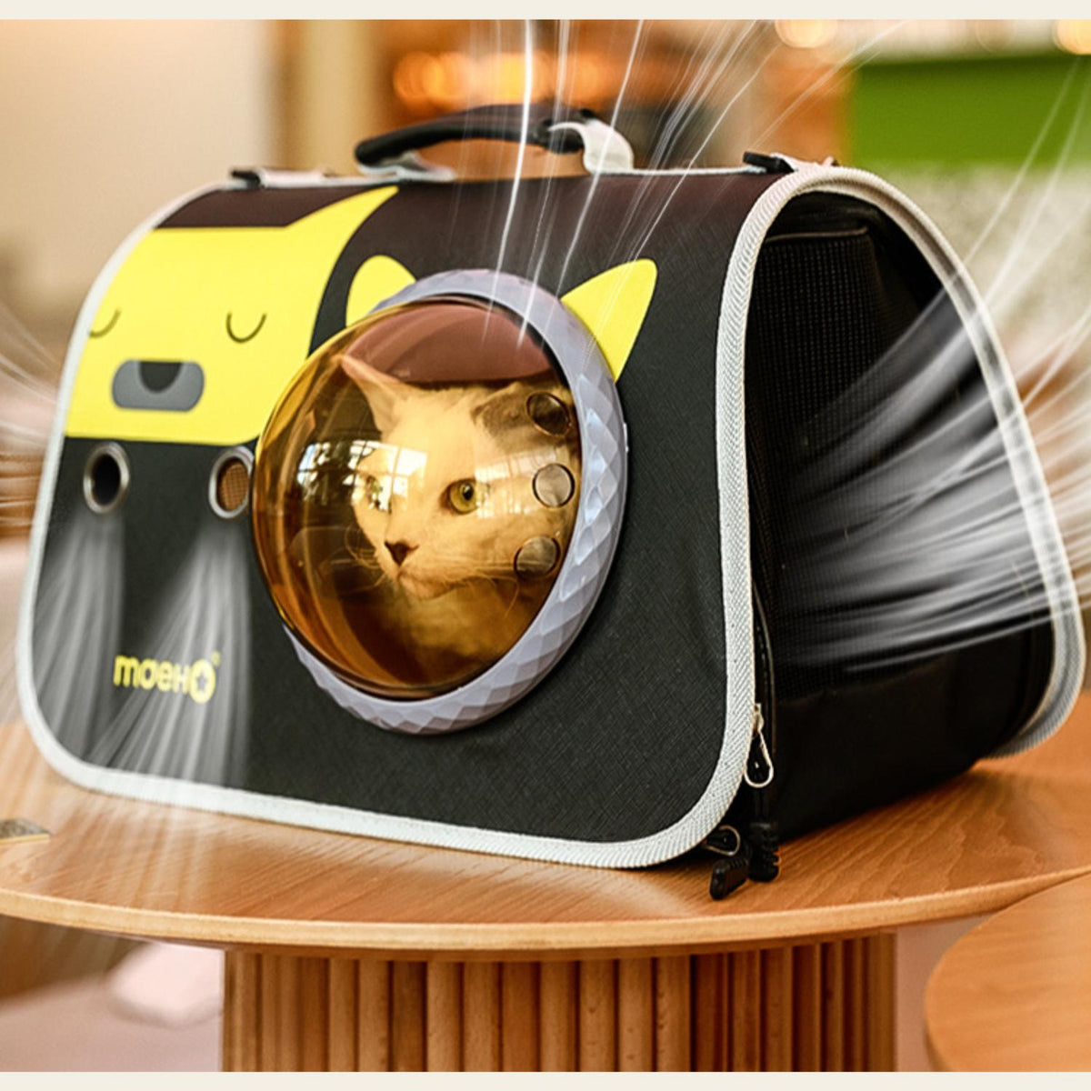 Schoudertas Kattenmand met Kijkgat