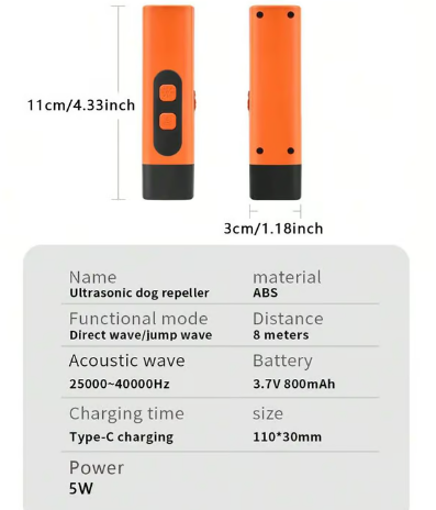 🔥Laatste Dag 50% UIT🔥Ultrasonic Dog Bark Deterrent Device - Humane & Effectieve Hondenafweerder