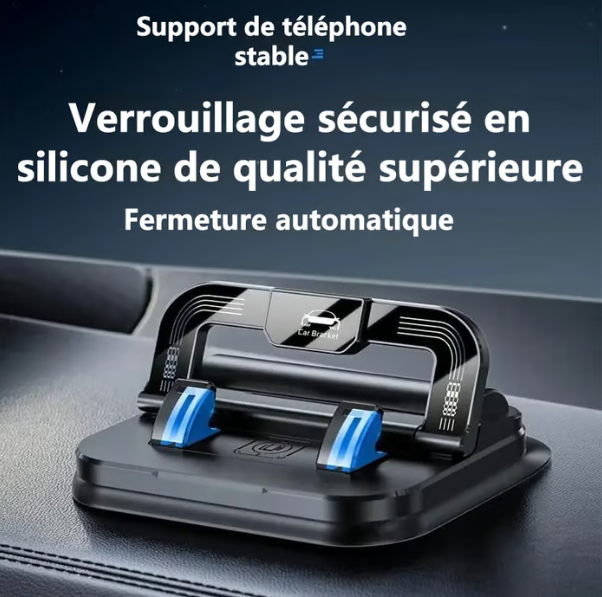 🔄🚗 Autohouder voor in de auto | 360° verstelbaar · Eenhandsslot in 0,1 seconden · Antislip en beschadigt het dashboard niet · Water- en vuilafstotend