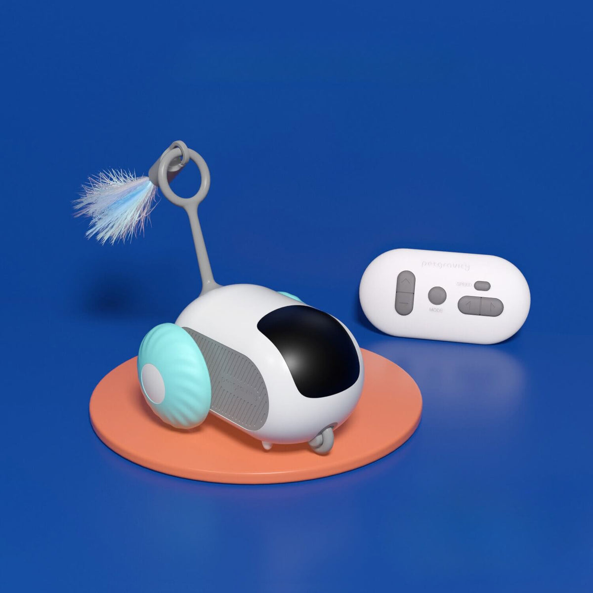 Interactief speeltje | Zelfrijdende auto voor katten en honden