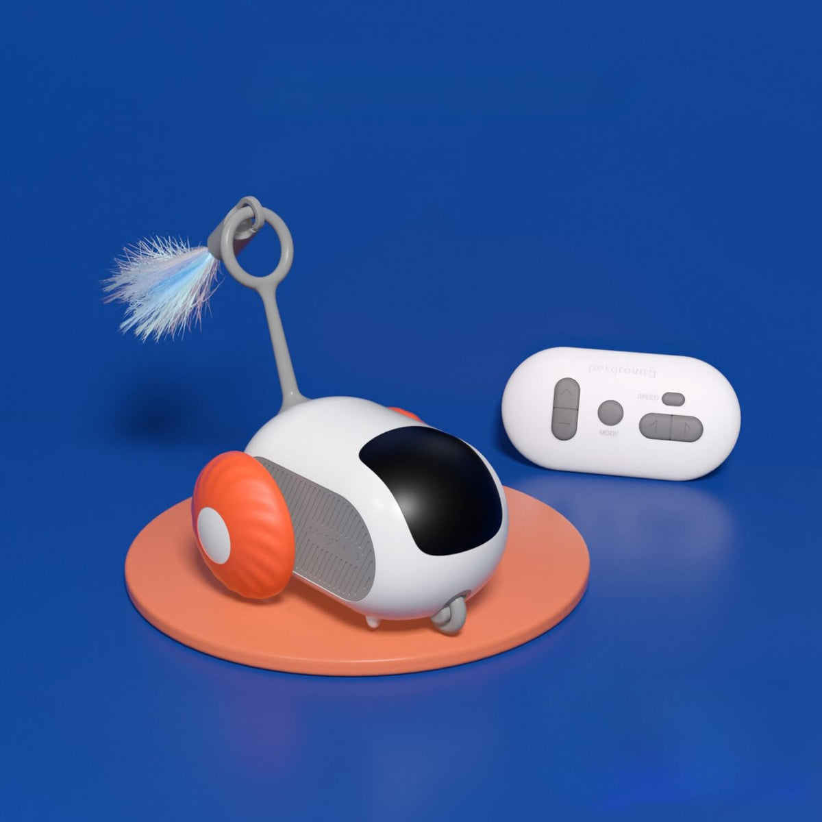 Interactief speeltje | Zelfrijdende auto voor katten en honden
