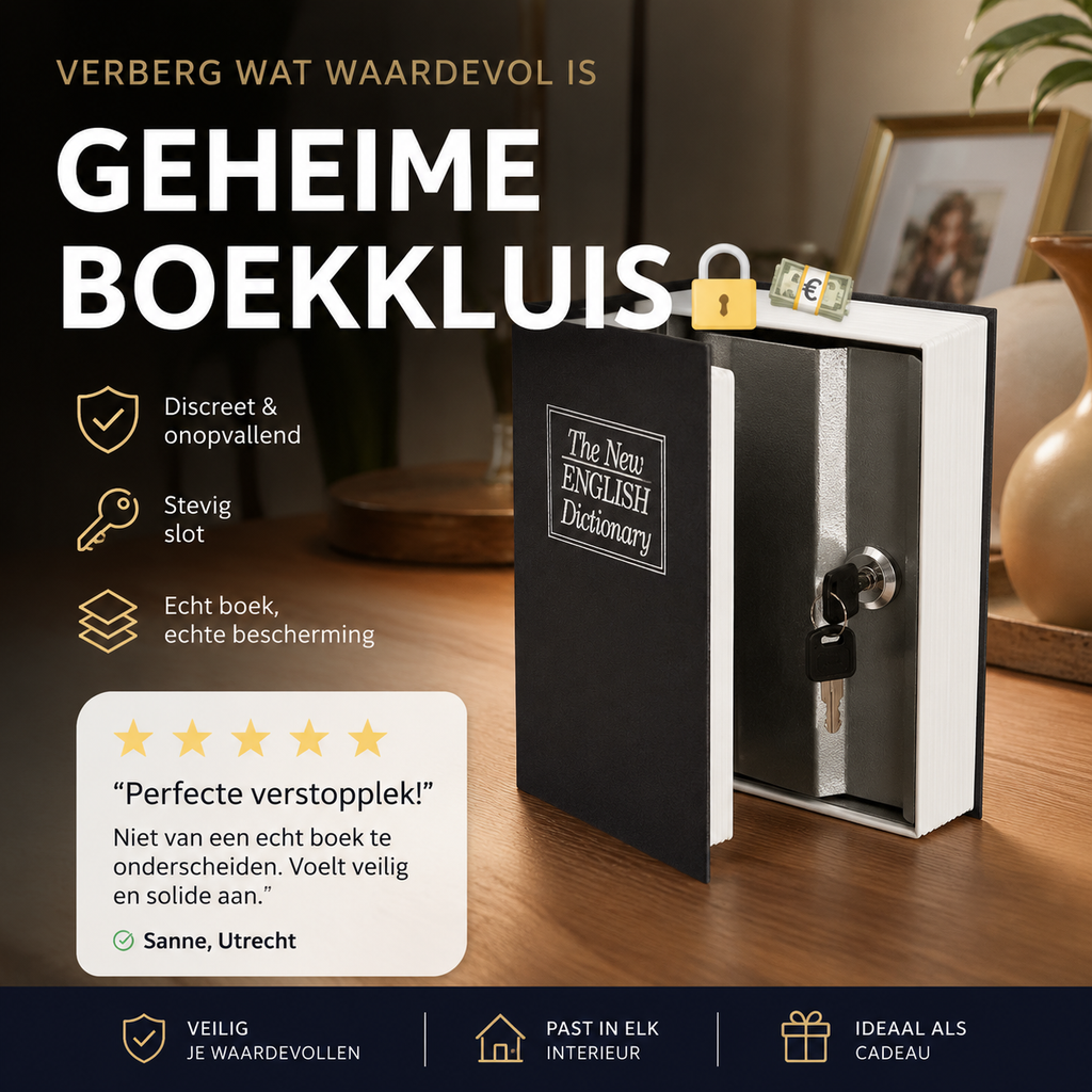 ⏳Tijdelijke korting van 50%⏰Geheime boekkluis🔒💵