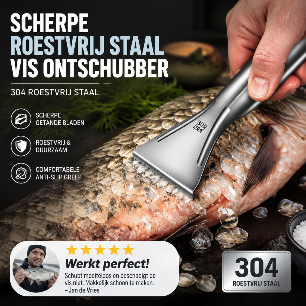 Scherpe roestvrij stalen vis ontschubber