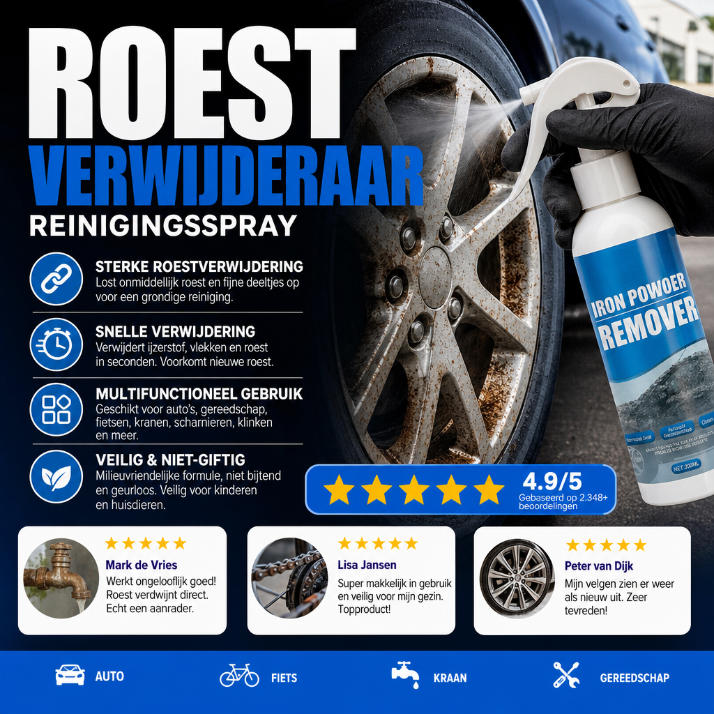 💎🚀Gratis verzending💥Koop 3 en krijg er 2 gratis (5 flessen)🔥2026 Roestverwijderaar Reinigingsspray