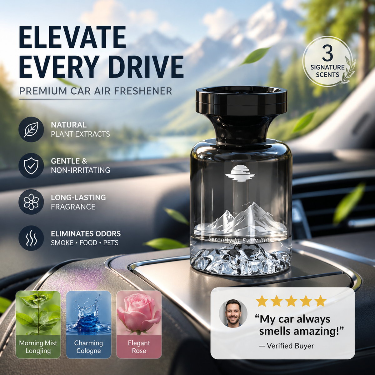 🔥 Laatste dag: 50% korting! 🚗🌸110ml Langdurige Auto Luchtverfrisser