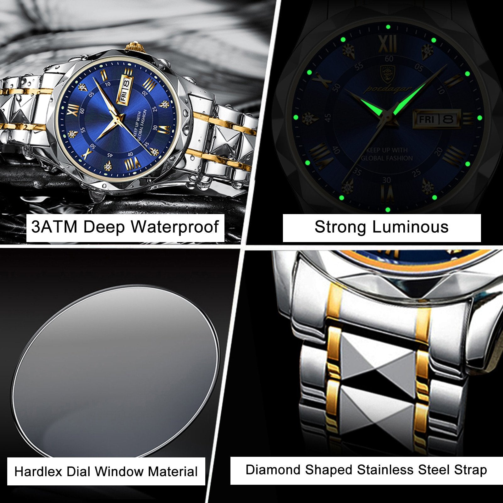 ⌚2025 Waterdicht Hoogste Merk Luxe Man Polshorloge Met Lichtgevende