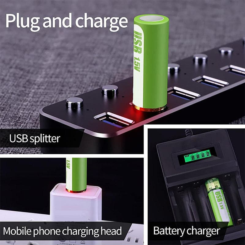 🎁2026 Nieuw binnen 50% KORTING💥USB-oplaadbare lithiumbatterij met grote capaciteit en constante spanning