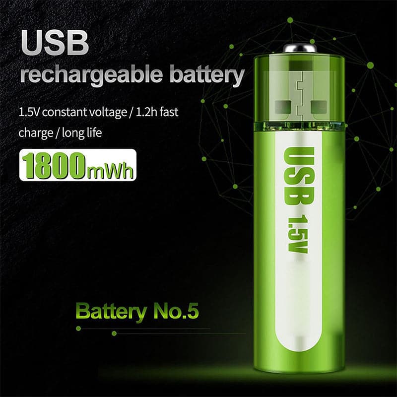 🎁2026 Nieuw binnen 50% KORTING💥USB-oplaadbare lithiumbatterij met grote capaciteit en constante spanning