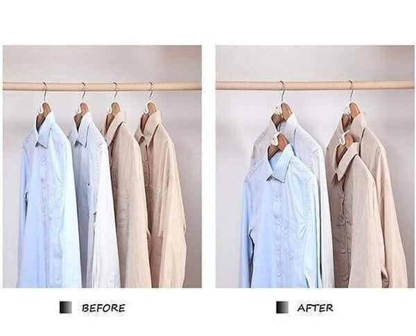 👚 Ruimtebesparende Kleerhanger Connectorhaken – Verdubbel je Kast­ruimte in Seconden | Perfect voor Kleine Kasten