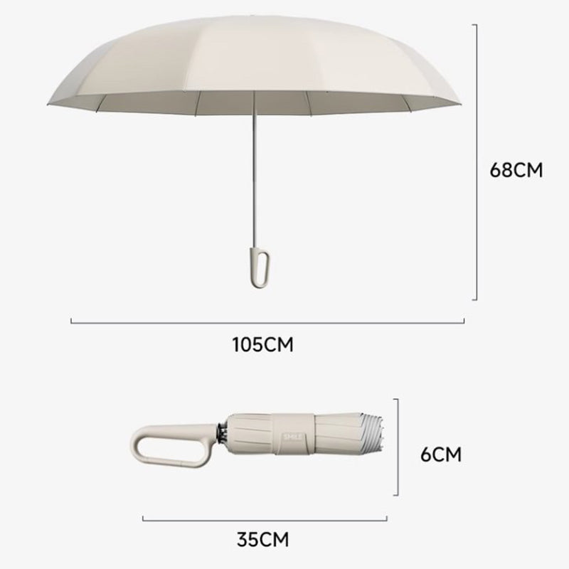 🌧️🌞50% korting🌂Reflecterende veiligheidsstrip paraplu met ringgesp