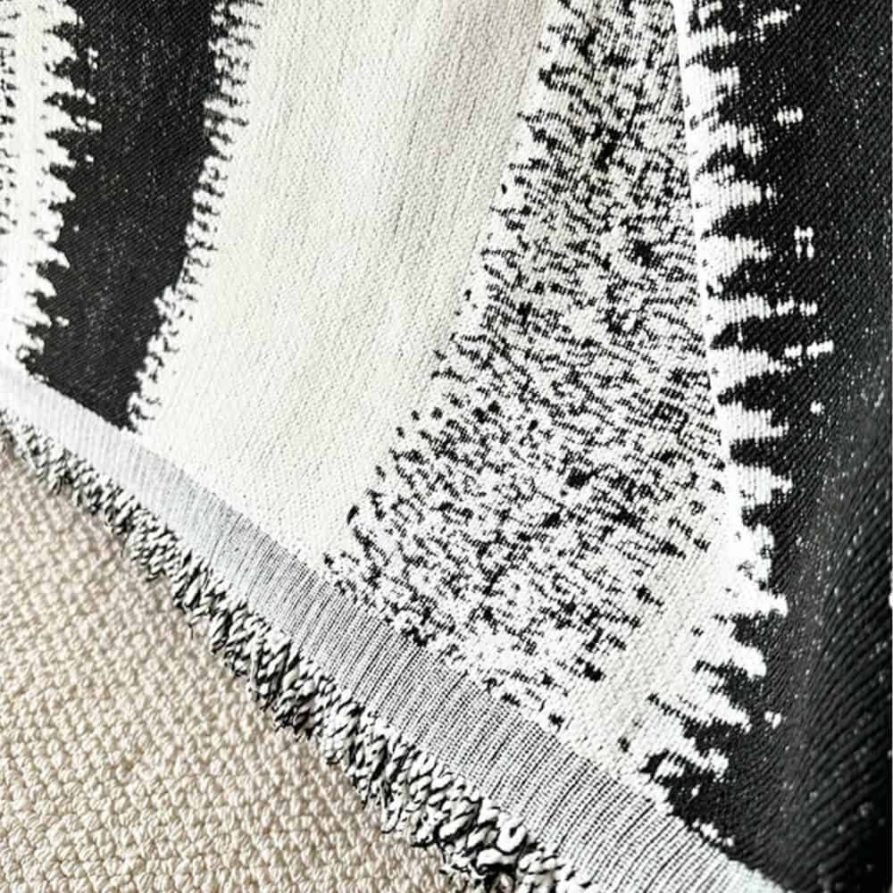 Trendy gestreepte chenille ademende bankbeschermhoes