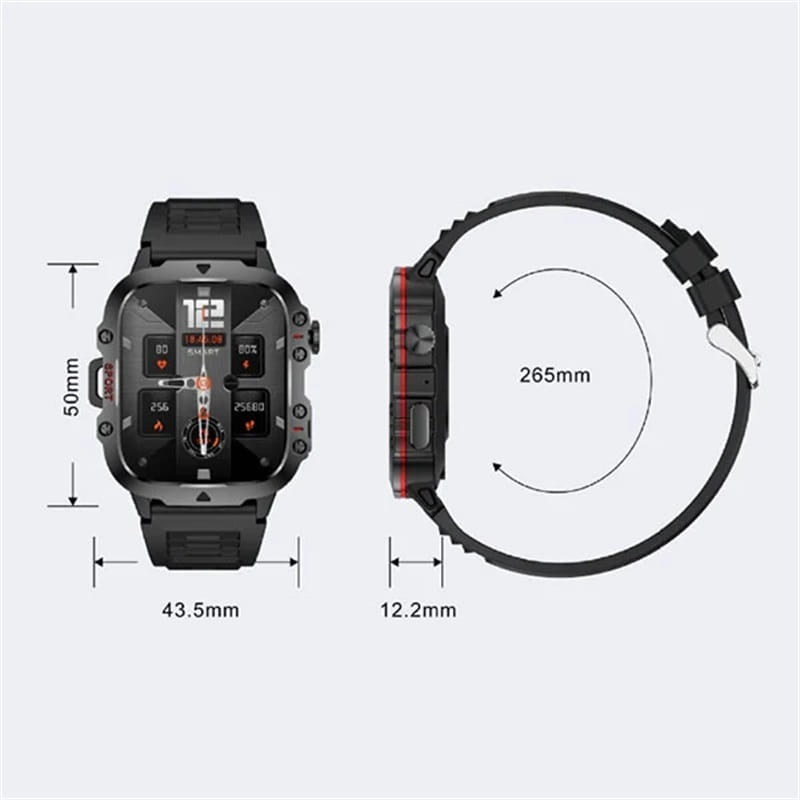 ⌚Robuust outdoor smartwatch - 100+ sportmodi💪Gratis verzending✨