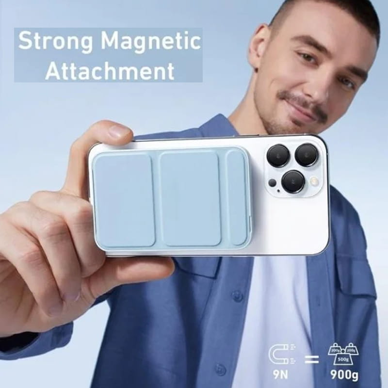 💥Mini opvouwbare draadloze magnetische powerbank met standaard