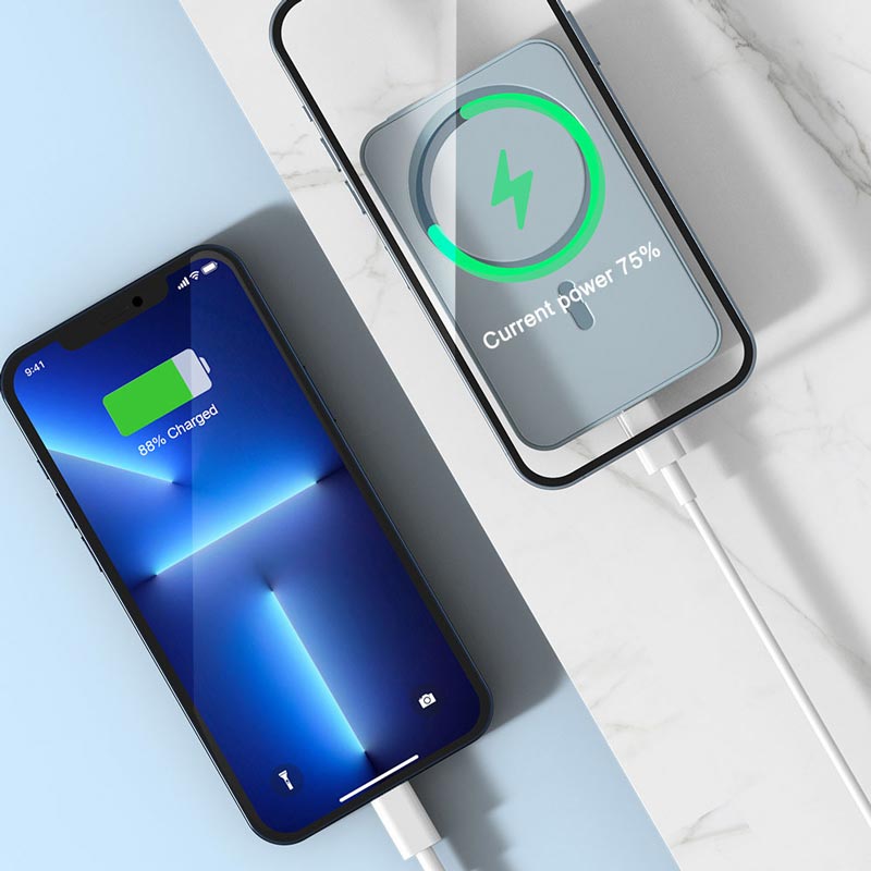 💥Mini opvouwbare draadloze magnetische powerbank met standaard