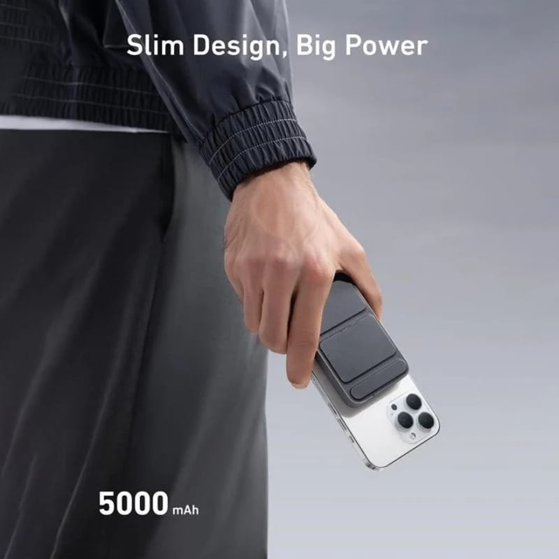 💥Mini opvouwbare draadloze magnetische powerbank met standaard