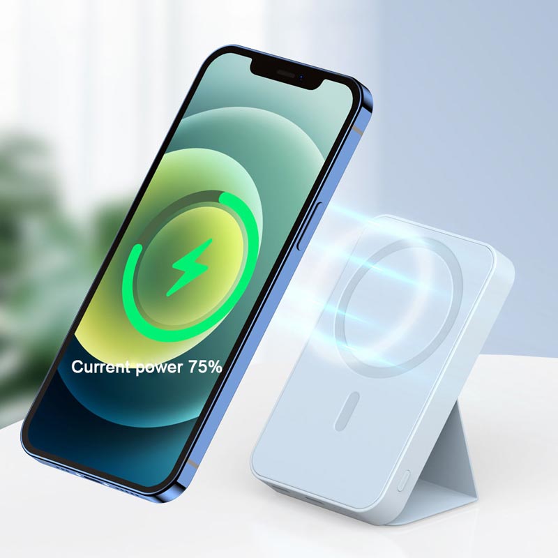 💥Mini opvouwbare draadloze magnetische powerbank met standaard