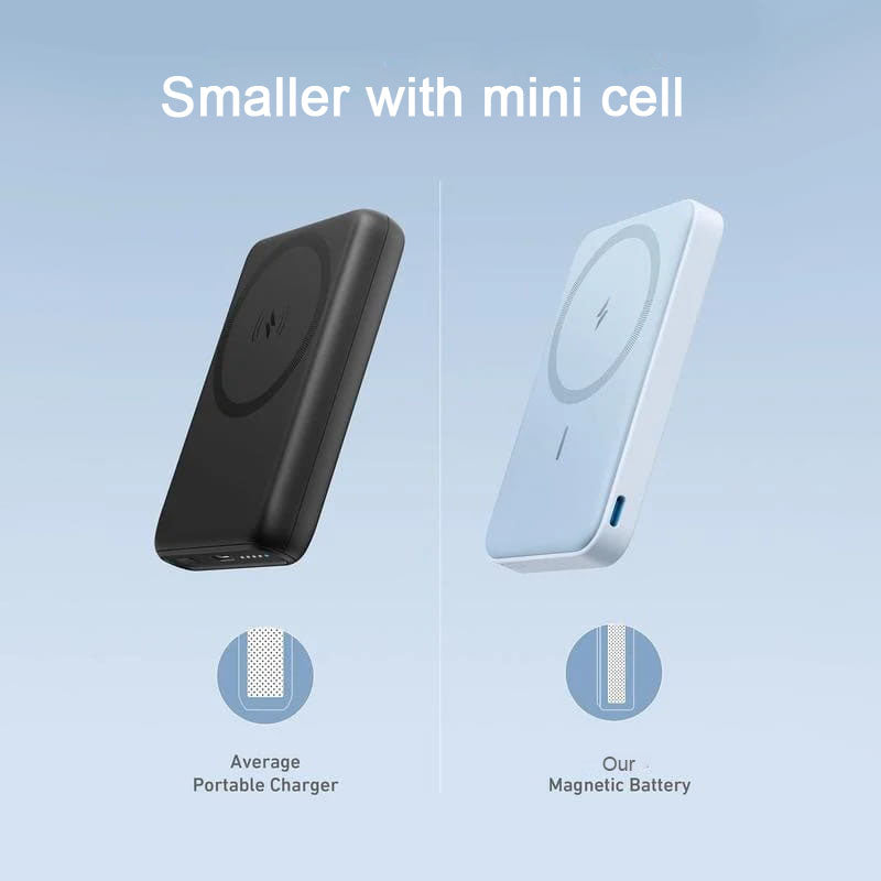 💥Mini opvouwbare draadloze magnetische powerbank met standaard