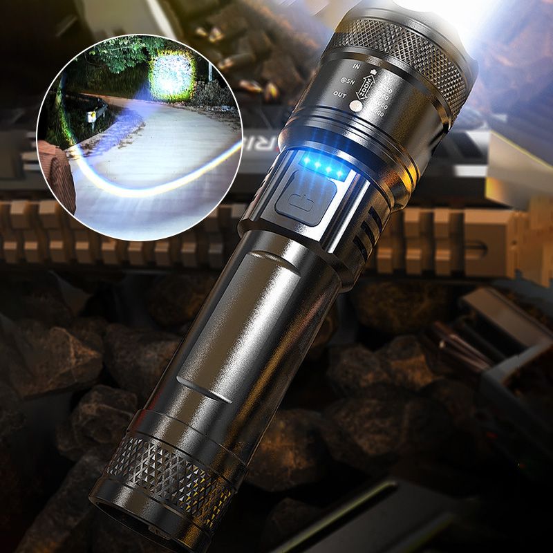 🔦 50% korting + KOOP 2, KRIJG 1 GRATIS! 💥 Superkrachtige zaklamp met zoomfunctie – extreem helder en waterdicht – perfect voor buiten en noodgevallen!