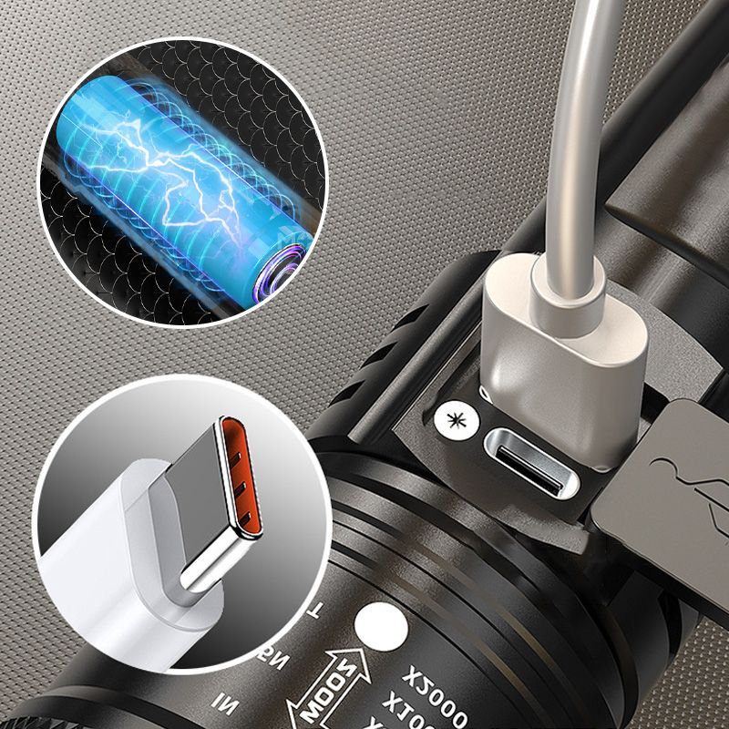 🔦 50% korting + KOOP 2, KRIJG 1 GRATIS! 💥 Superkrachtige zaklamp met zoomfunctie – extreem helder en waterdicht – perfect voor buiten en noodgevallen!