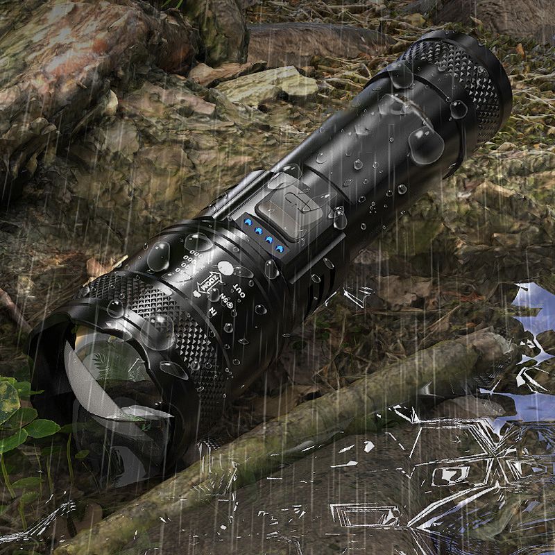 🔦 50% korting + KOOP 2, KRIJG 1 GRATIS! 💥 Superkrachtige zaklamp met zoomfunctie – extreem helder en waterdicht – perfect voor buiten en noodgevallen!