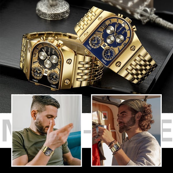🎉Nieuwjaars Cadeau 50% KORTING!⌚Fashion Luxe Heren Horloge - 51mm Kast (304 Staal) & Chronograaf: Perfect Als Cadeau Voor Zakelijk/Dagelijks Gebruik!