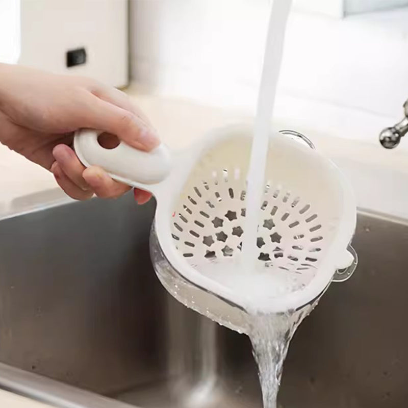 Keuken Twee Lagen Afvoer Mand met Handvat