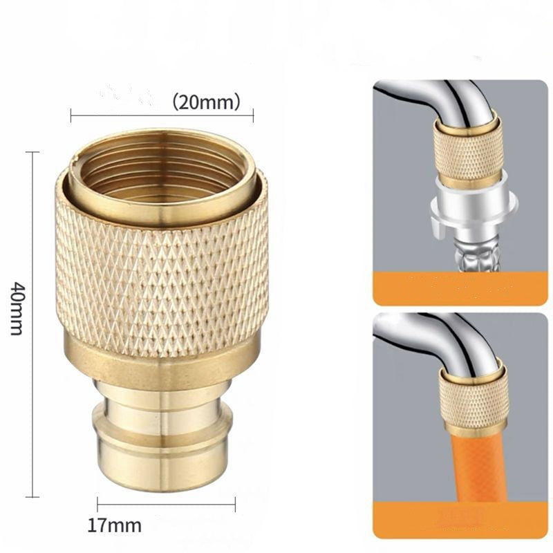 🎁2026 Nieuw binnen 50% KORTING💥Koperen Waterleidingadapter & Mondstuk Voor Hogedrukwaterslang