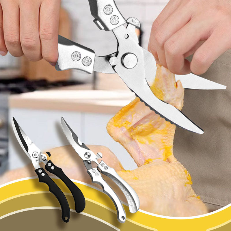 ✂️ Koop 2 = Krijg 1 Gratis – Veilige Multifunctionele Roestvrijstalen Keukenschaar | Sterk, Nauwkeurig & Onmisbaar in Elke Keuken 🔧
