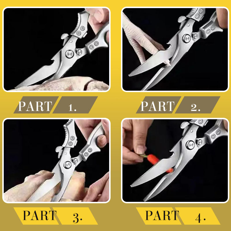 ✂️ Koop 2 = Krijg 1 Gratis – Veilige Multifunctionele Roestvrijstalen Keukenschaar | Sterk, Nauwkeurig & Onmisbaar in Elke Keuken 🔧