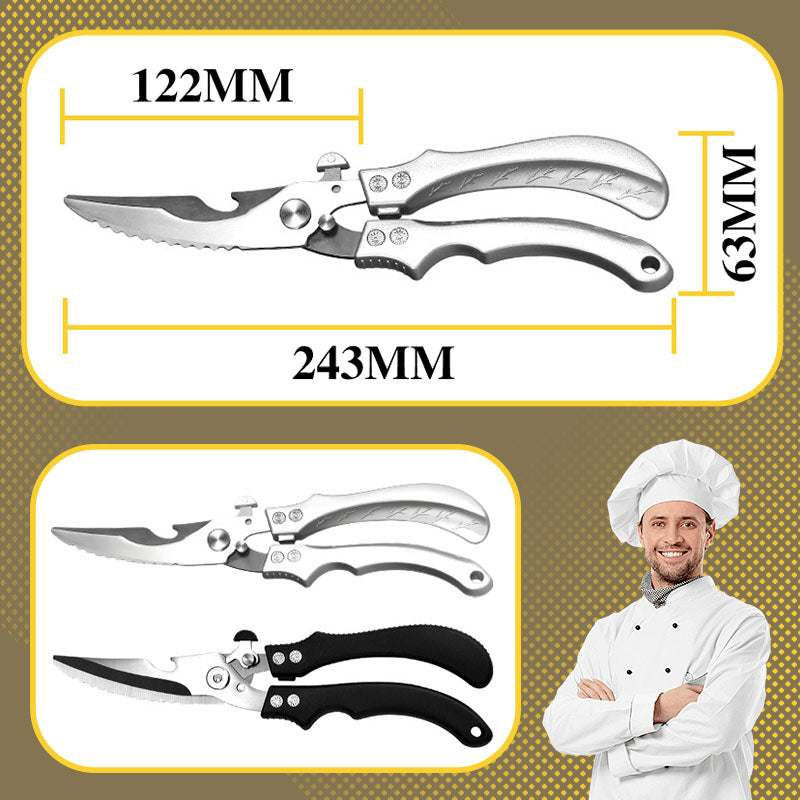 ✂️ Koop 2 = Krijg 1 Gratis – Veilige Multifunctionele Roestvrijstalen Keukenschaar | Sterk, Nauwkeurig & Onmisbaar in Elke Keuken 🔧