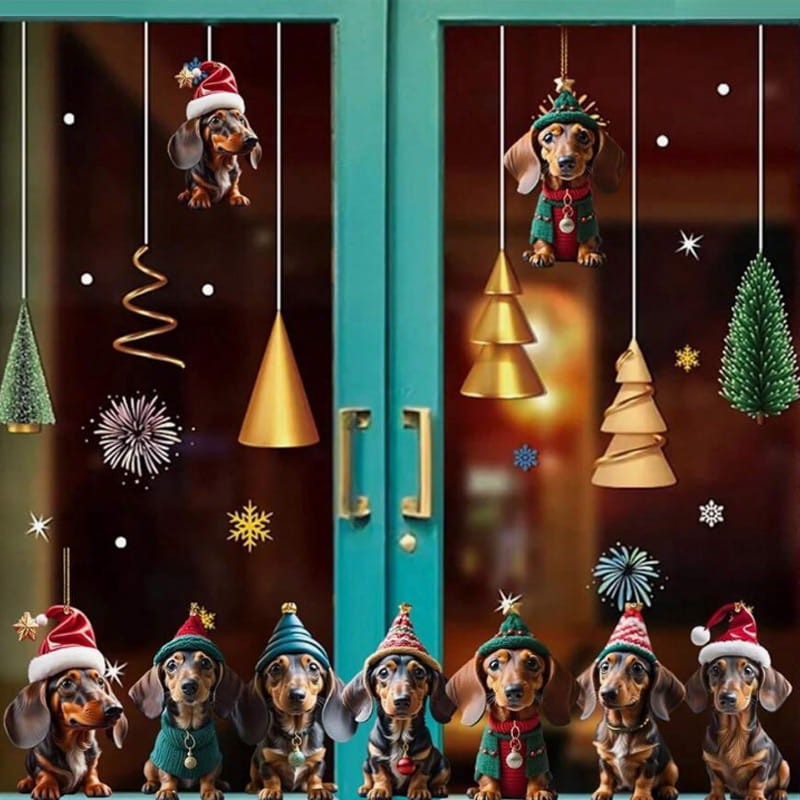 🎄 7 stuks 🐶 Kerstboomornament voor hond✨Hangende hondenornamenten