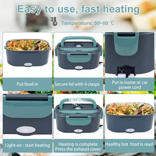 🎁2026 Nieuw binnen 50% KORTING💥Warmer Draagbare Verwarmde Lunch Boxen voor Auto vrachtwagen en Thuis Werk Volwassenen Elektrische Lunch Box
