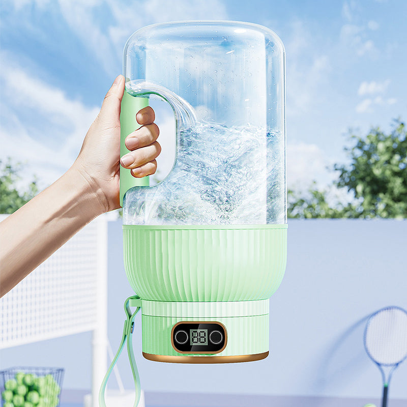 2-in-1 sapcentrifugebeker 🍹 Drink direct na het persen. Grote inhoud, digitaal scherm, ontwerp met meerdere messen. Draagbaar en een must-have voor de sportschool en buitenactiviteiten 🏋️