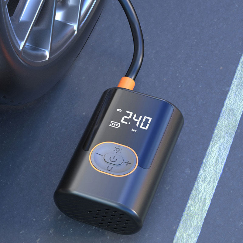 🎁2026 Nieuw binnen 50% KORTING💥🚗🔥 Multifunctionele draagbare autobandenpomp met verlichting