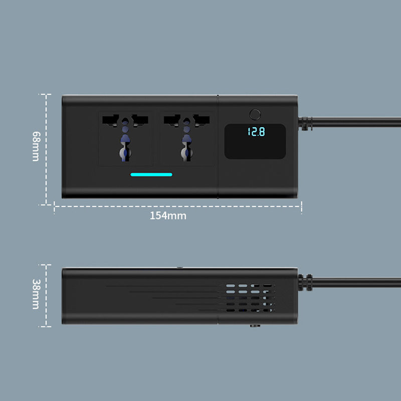 🔥Gratis verzending🔥Universeel 12V naar 220V stopcontact met display
