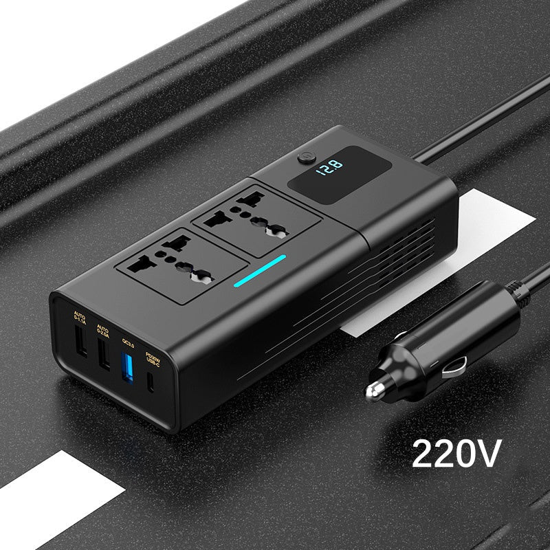 🔥Gratis verzending🔥Universeel 12V naar 220V stopcontact met display