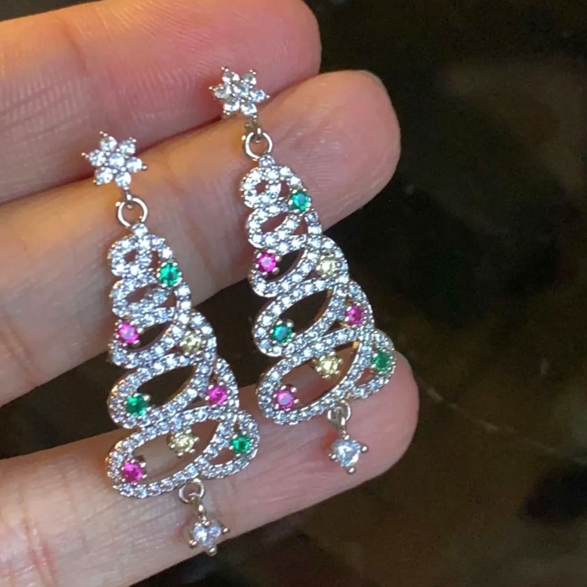 🎄KERST HETE VERKOOP✨GLANZENDE KERSTBOOM OORBELLEN