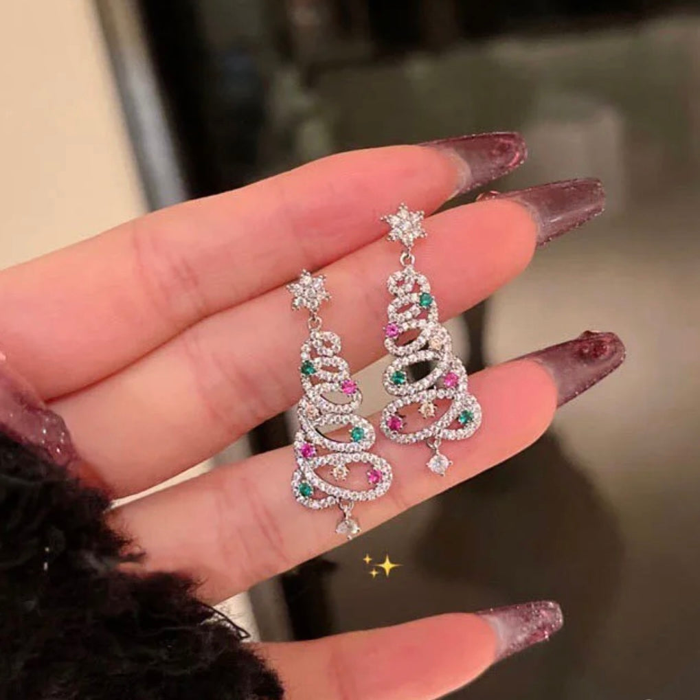 🎄KERST HETE VERKOOP✨GLANZENDE KERSTBOOM OORBELLEN