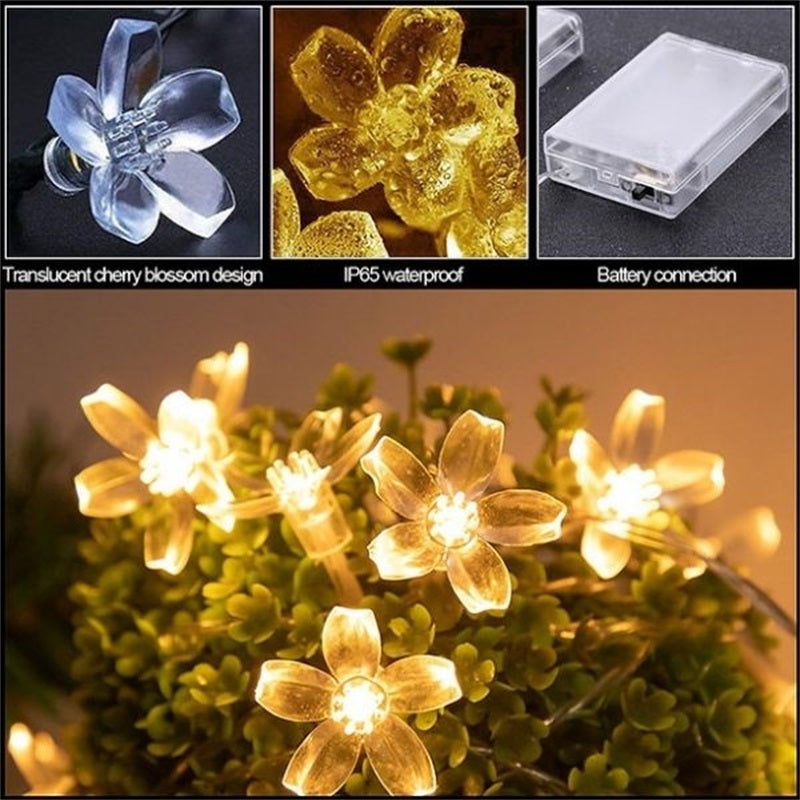 Waterdichte LED-lichtslingers voor festivals, voor decoratie van gazons en binnenplaatsen