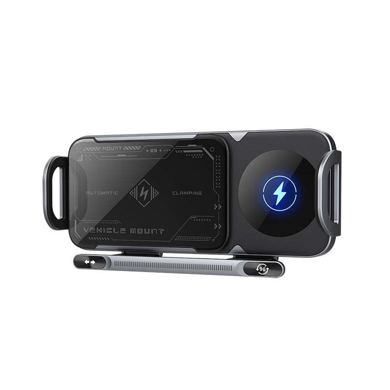 📱Laatste dag speciale aanbieding 50% KORTING⚡Hoogwaardige intelligente opvouwbare scherm draadloze oplader voor telefoons in de auto