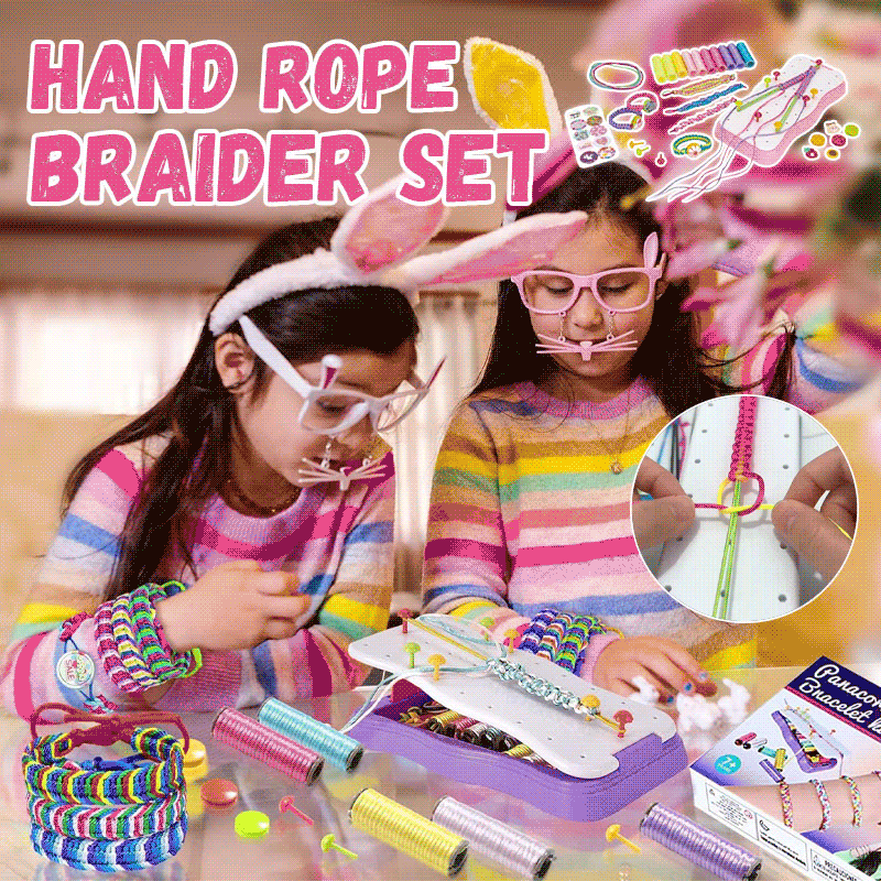 🎁Early Xmas Sales - 50% OFF🎅DIY Hand Rope Braider Set