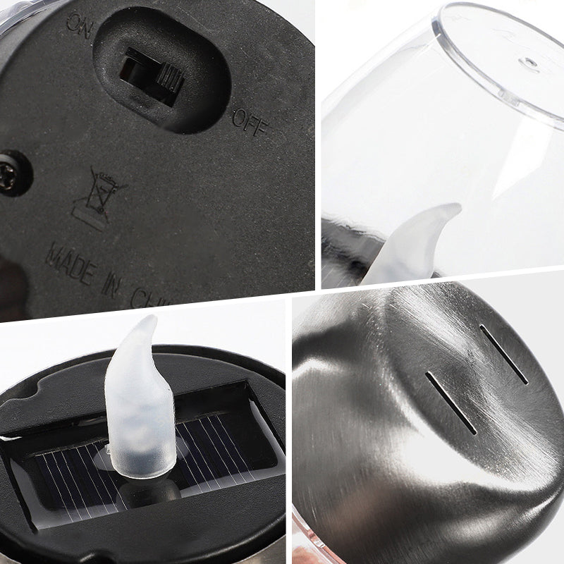 ✨ 6-Pack Zonne-energie Flikkerende Vlamloze Buitenkaarsen IP65 Waterdicht LED Tafellampen met Schemersensor voor Lantaarn Tuin Camping Feest Binnendecoraties Warm Wit