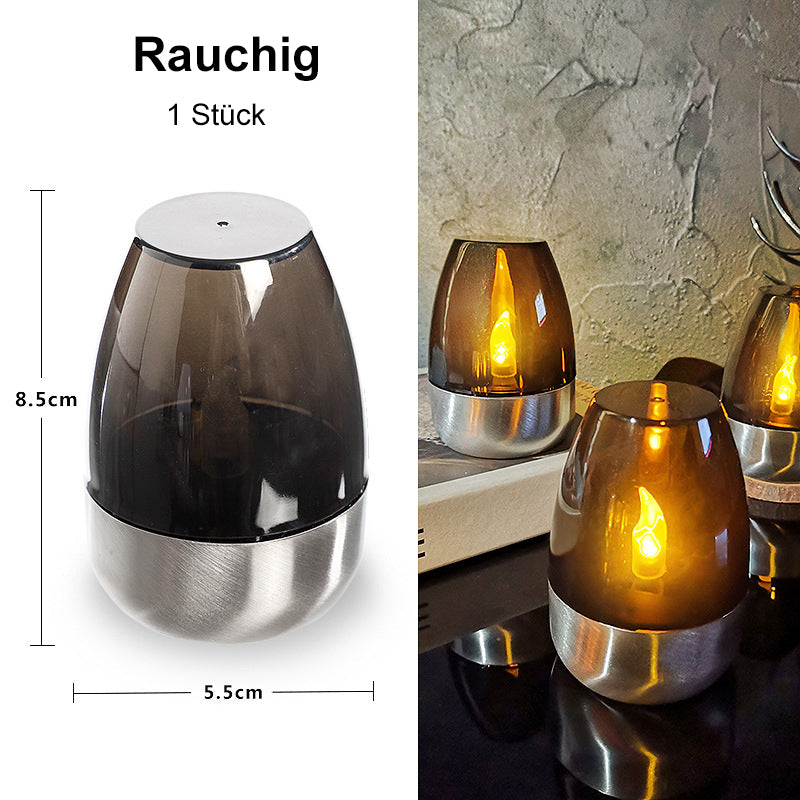 ✨ 6-Pack Zonne-energie Flikkerende Vlamloze Buitenkaarsen IP65 Waterdicht LED Tafellampen met Schemersensor voor Lantaarn Tuin Camping Feest Binnendecoraties Warm Wit