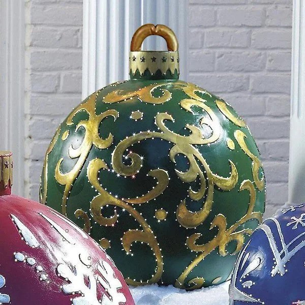 Outdoor Kerst PVC opblaasbare versierde bal