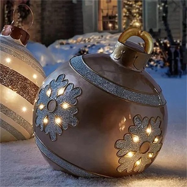 Outdoor Kerst PVC opblaasbare versierde bal