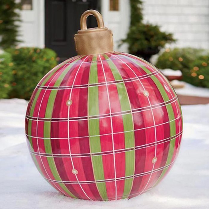 Outdoor Kerst PVC opblaasbare versierde bal