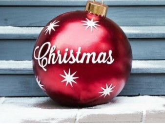 Outdoor Kerst PVC opblaasbare versierde bal