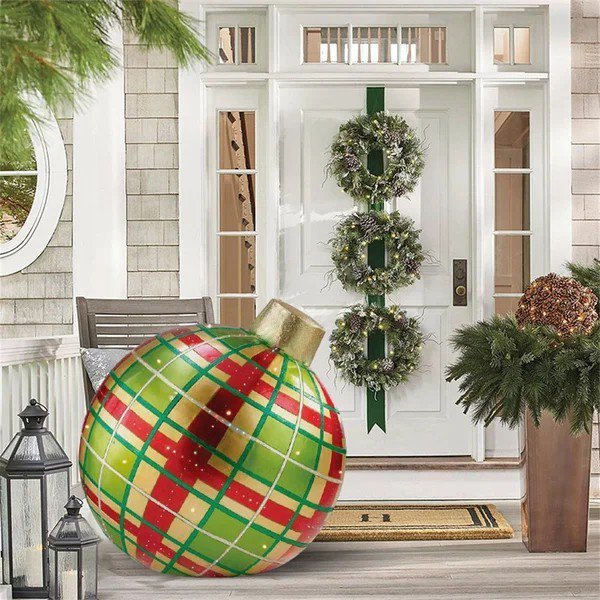 Outdoor Kerst PVC opblaasbare versierde bal